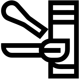筷子 线条 图标