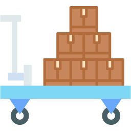pallet jack flat icon