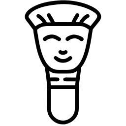 makeup brush line icon