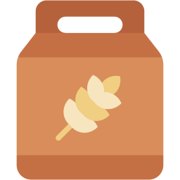 cereal box flat icon