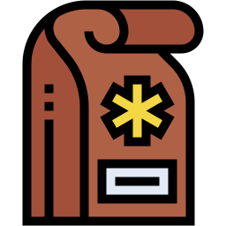 medical alert lineal color icon