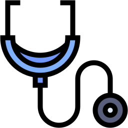 stethoscope lineal color icon