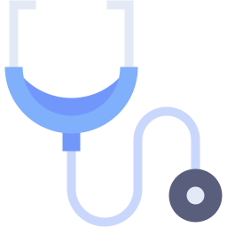 stethoscope flat icon