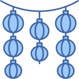 lantern two color icon