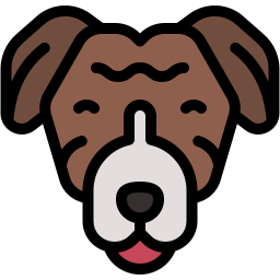 dog lineal color icon