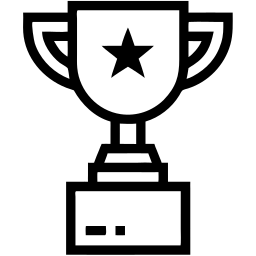 trophy line icon