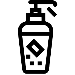 lotion bottle line icon
