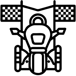 motorcycle line icon