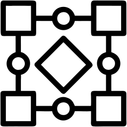 flowchart line icon
