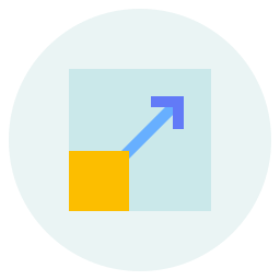 cambiar el tamaño plano icono