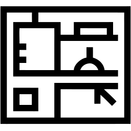 平面图 线条 图标