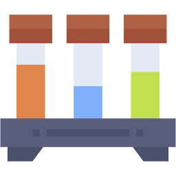 test tube flat icon