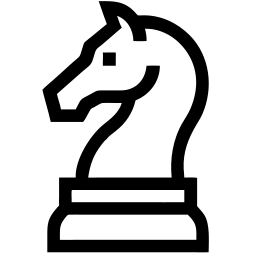 knight line icon