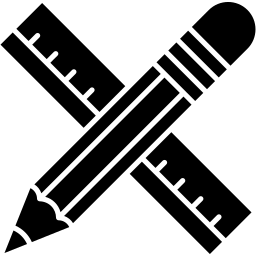 ruler filled icon