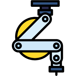 Roboterarm lineal farbe Icon
