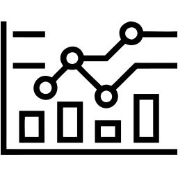 growth chart line icon