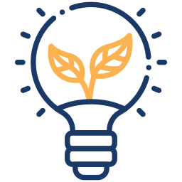 eco idea two-color icon
