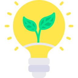 eco idea flat icon