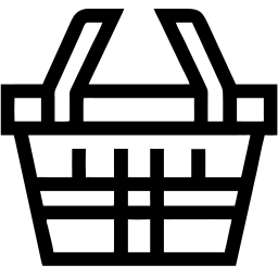 سلة التسوق خط أيقونة