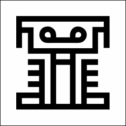 Hieroglyphe linie Icon
