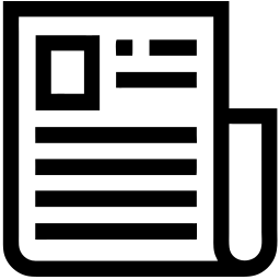 Pressemitteilung linie Icon