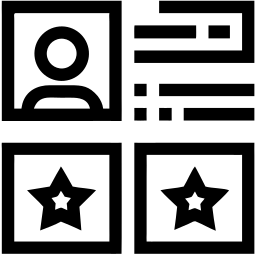 profile card line icon