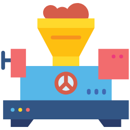 industrial machinery flat icon