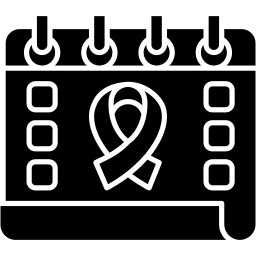 calendario relleno icono