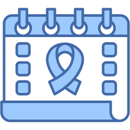 calendario dos colores icono