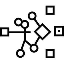 flowchart line icon