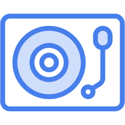 turntable two color icon