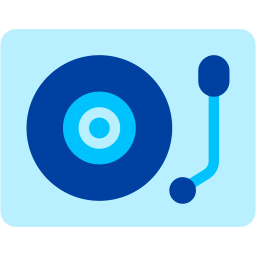 turntable flat icon