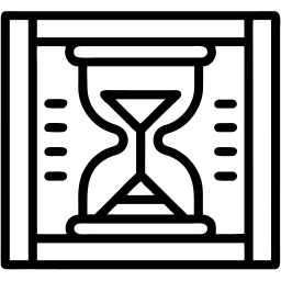 hourglass line icon