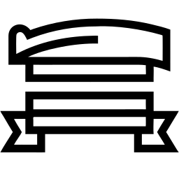 ribbon banner line icon