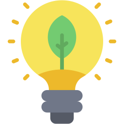 eco idea flat icon