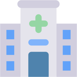 hospital flat icon