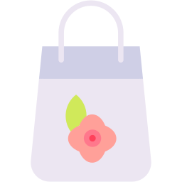 shopping bag flat icon