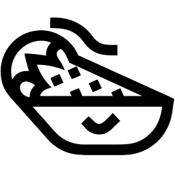 burrito line icon