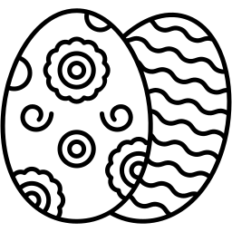 イースターエッグ ライン アイコン