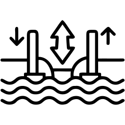 oil rig line icon