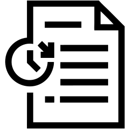 Dokumentenhistorie linie Icon