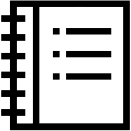 Notizbuch linie Icon