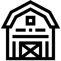 谷仓 线条 图标