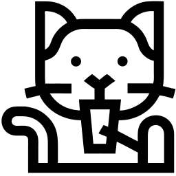 кот линия иконка