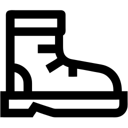 hiking boots line icon