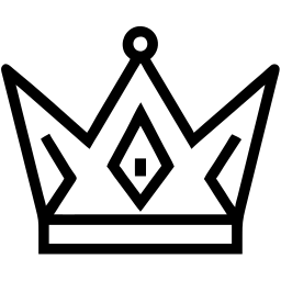 王冠 线条 图标