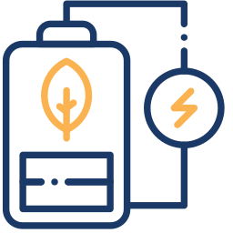 eco battery two color icon
