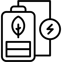 eco battery line icon