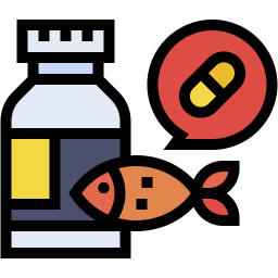omega 3 lineal color icon