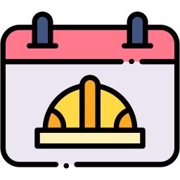 calendar lineal color icon